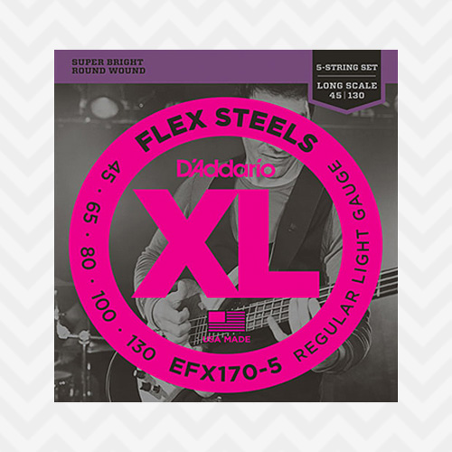 다다리오 EFX170-5 / Daddario Flex Steels Regular Light (045-130) / EFX170-5 / 5현 베이스기타줄 / 5현 베이스기타스트링