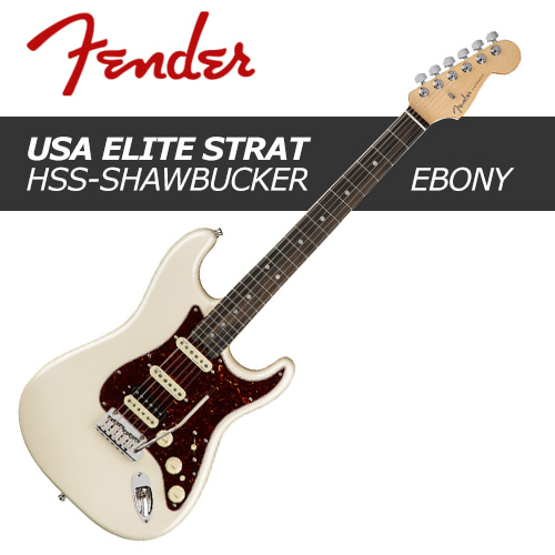 Fender American Elite Stratocaster HSS Shawbucker Ebony / 펜더 아메리칸 엘리트 스트라토캐스터 에보니 / 펜더 USA 일렉기타