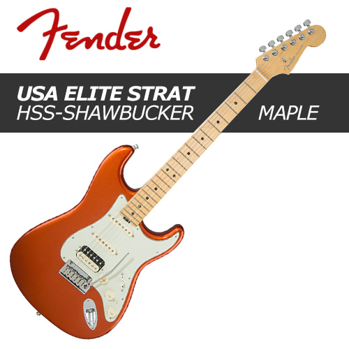 Fender American Elite Stratocaster HSS Shawbucker Maple / 펜더 아메리칸 엘리트 스트라토캐스터 에보니 / 펜더 USA 일렉기타