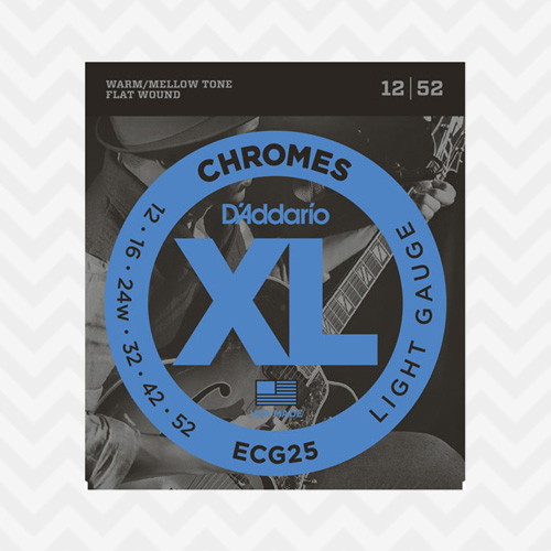 다다리오 ECG25 / Daddario 크롬 / Chromes Flat Wound Light , 012-052 / 일렉기타줄 / 일렉기타스트링