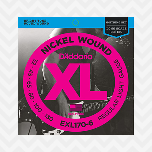 다다리오 EXL170-6 / Daddario Nickel Wound Regular Light (032-130) / EXL170-6 / 6현 베이스기타줄 / 6현 베이스기타스트링