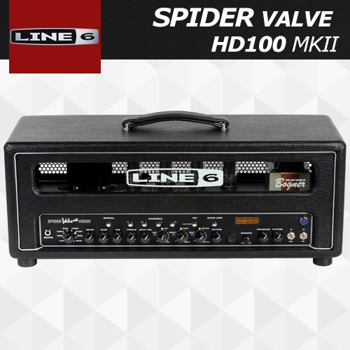 라인6 스파이더 밸브 HD100 MkII / LINE6 SPIDER Valve HD100 마크2 100 와트 진공관 / 라인식스 일렉기타앰프헤드