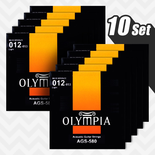 올림피아 AGS-580 10SET / OLYMPIA AGS580 / 012-053 / 80/20 Bronze