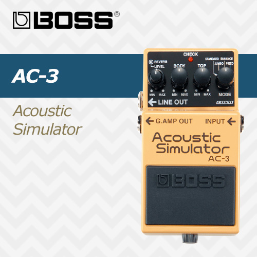 보스 어쿠스틱 시뮬레이터 AC-3 / BOSS Acoustic Simulator AC3/ 이펙터 페달