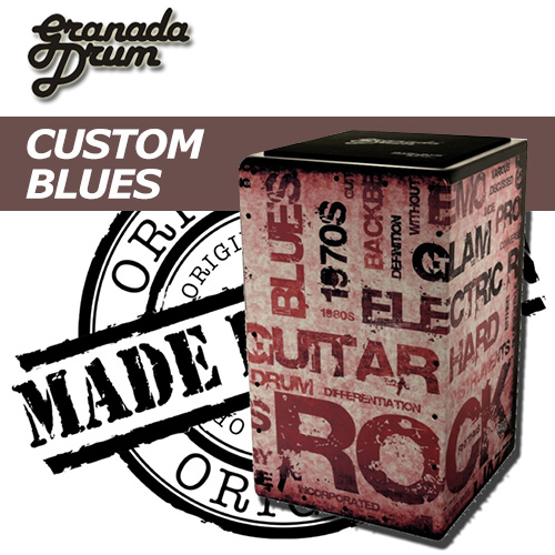 그라나다 드림 Custom-Blues / Granada Drum 커스텀 블루스 / 최상급 목재 / V 쉐입 와이어 / 전용케이스포함 / 타악기 / 카혼 / Cajon