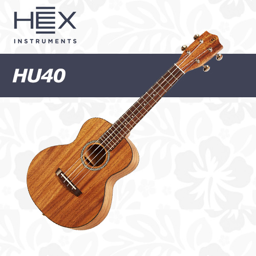 헥스 HU40 / HEX HU-40 / 헥스 입문용 콘서트 우쿨렐레 / 우크렐레