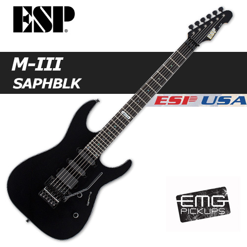ESP USA M-III SAPH BLK EMG / ESP USA M3 SAPH BLK / ESP 일렉기타 EMG 픽업
