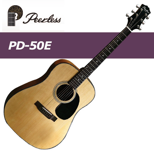 피어리스 PD-50E / Peerless PD50E / 국내생산 EQ장착 탑솔리드 통기타 [당일발송]