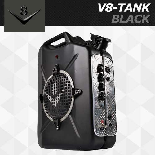 V8 탱크 블랙 / V8 TANK AMP BLACK / 최대 20와트 / 충전식 통기타 일렉기타 베이스 앰프 / 핀란드제작 휴대용 버스킹용 앰프
