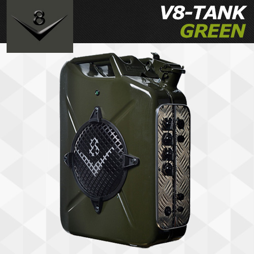 V8 탱크 그린 / V8 TANK AMP GREEN / 최대 20와트 / 충전식 통기타 일렉기타 베이스 앰프 / 핀란드제작 휴대용 버스킹용 앰프