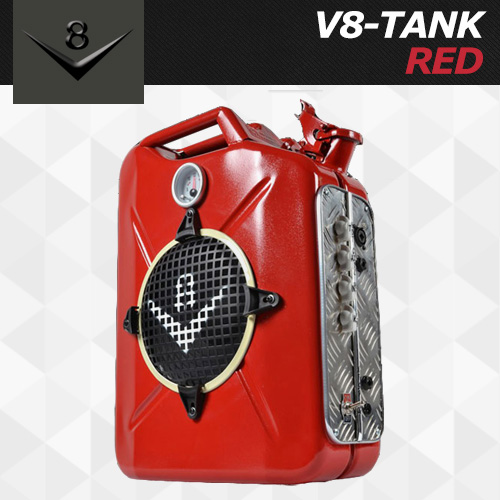 V8 탱크 레드 / V8 TANK AMP  RED / 최대 20와트 / 충전식 통기타 일렉기타 베이스 앰프 / 핀란드제작 휴대용 버스킹용 앰프